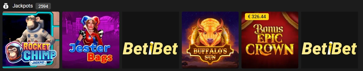 betibet jackpot spiele